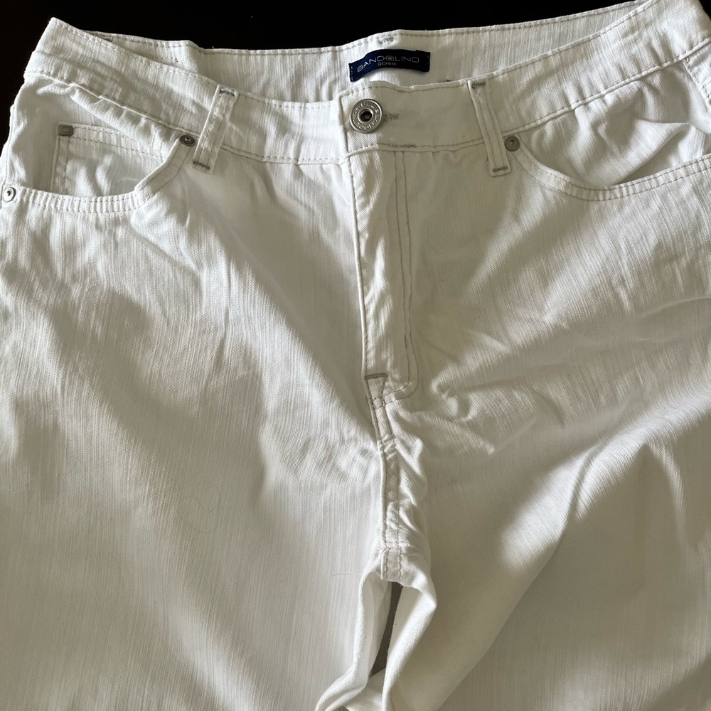 Bandolino White Boot Cut Flare Pants